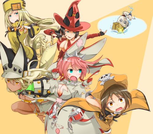 ramlethal valentine millia rage may elphelt valentine i no and 1 more guilty gear and 1 more drawn 