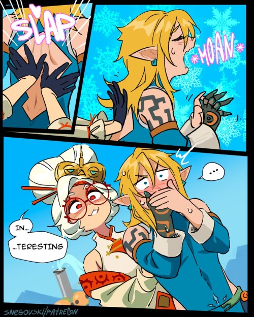  link and purah the legend of zelda and 1 more drawn by snegovski sample e336be9dc7eaa73a3d5fbefcf7f