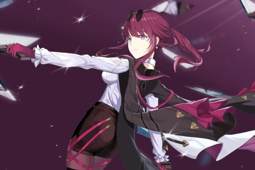  kafka honkai and 1 more drawn by pphr4558 sample 5d9a29805cc06b58773700ba7f9bab89