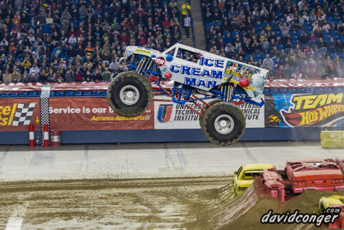 Monster Trucks take to the Tacoma Dome for Monster Jam to race in the hopes of making the World Championships in Las Vegas.