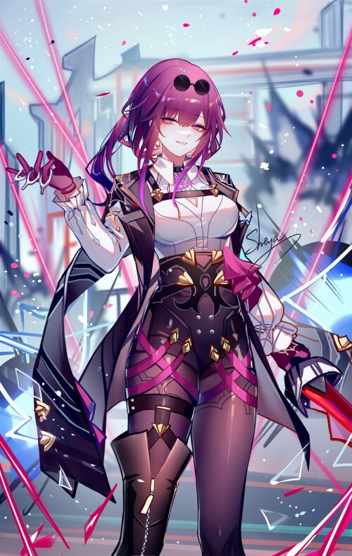  kafka honkai and 1 more drawn by sheya sample abe1a1aec074a5cce3bbd75aad447dd0
