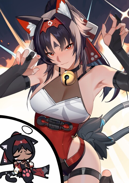  nekomiya mana zenless zone zero drawn by yueyueyue yao 76fd54b681f80a69185d27992fbdf5f5