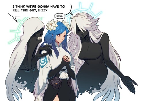  dizzy necro undine and queen dizzy guilty gear and 1 more drawn by skullworms sample fe16028930b415