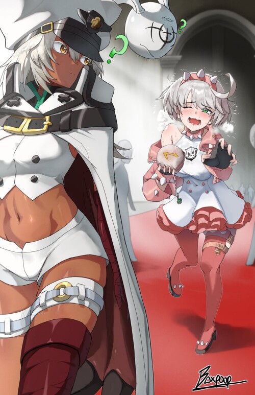  ramlethal valentine and elphelt valentine guilty gear and 1 more drawn by poopman sample 6899e2262a