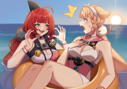  ukinami yuzuha and alice thymefield zenless zone zero drawn by pinkuma sample 6f49655982bcffd6c5765