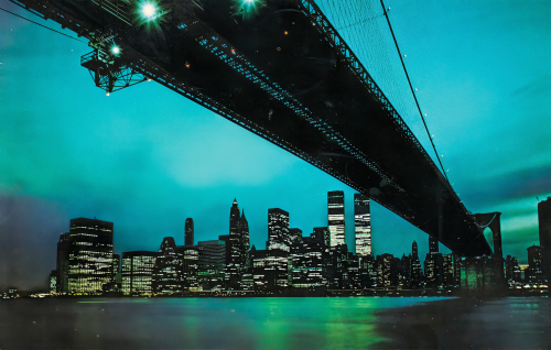 Green New York Night by Acacia Card Company