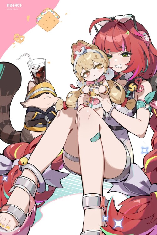  ukinami yuzuha alice thymefield and kama zenless zone zero drawn by yueguang xiaofeiyang sample c06