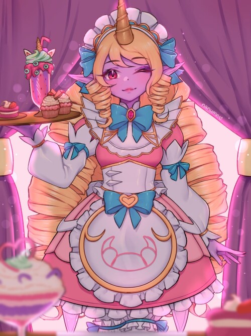  soraka and cafe cuties soraka league of legends drawn by nanumn sample ce01dc342c055d1e2bdfdce5f77d