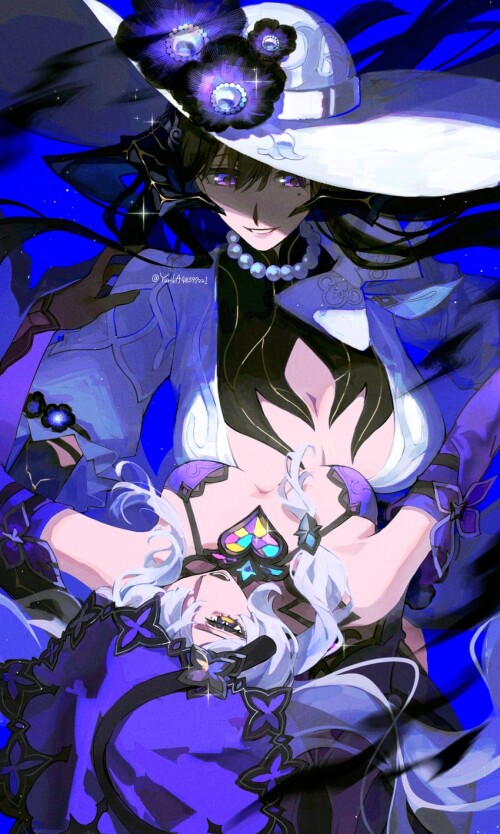  black swan and the dahlia honkai and 1 more drawn by yurika48597221 sample c6bea602702ce7ddba48634b