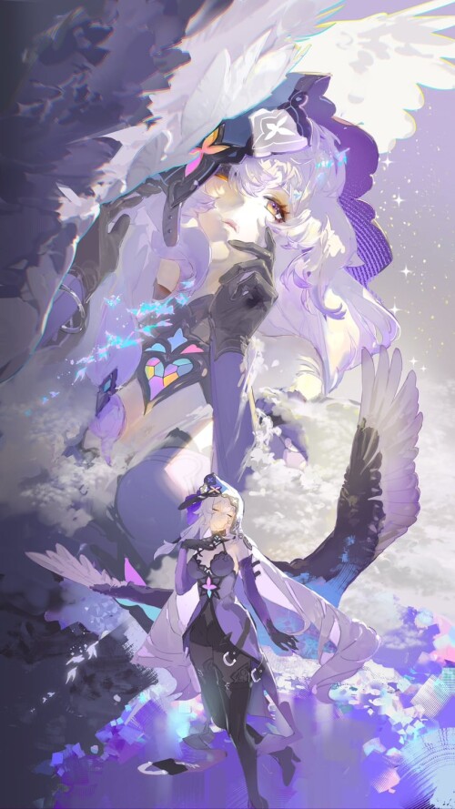  black swan honkai and 1 more drawn by rafaelaaa sample a0b9356a568adf99312f7f959a06ca96