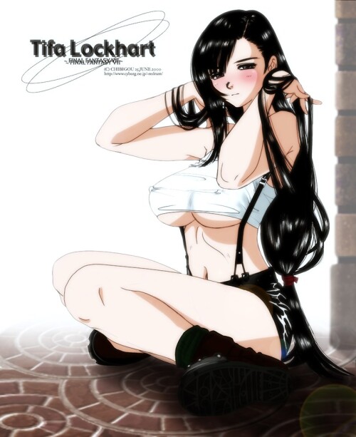 Day 133 (correcting count) of Posting Tifa Lockhart Art 133 8r49Fed