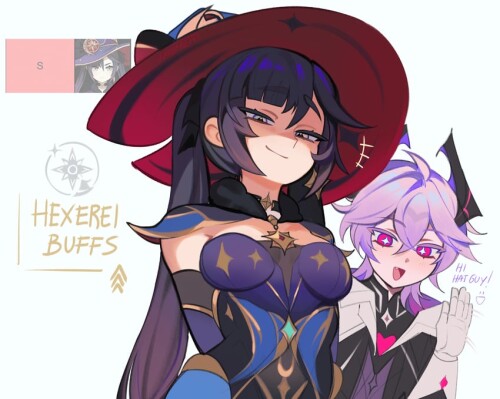  mona and durin genshin impact drawn by memeh sample 6e90837784a3fd1ad42ad1a653b4b009
