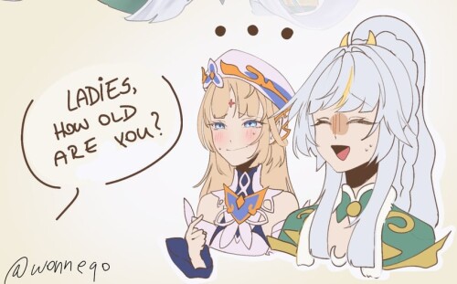  nicole reeyn and zibai genshin impact drawn by wonneqo sample e17f6eff506f34a5f13c8a670e74e264
