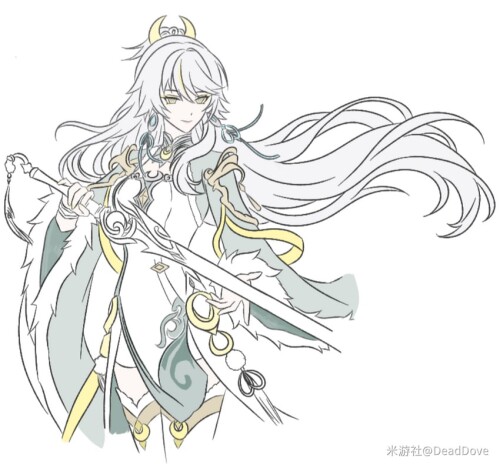  zibai genshin impact drawn by deaddove sample 10d95321bd6e2e44c8bbb3cdd9b8a1c2