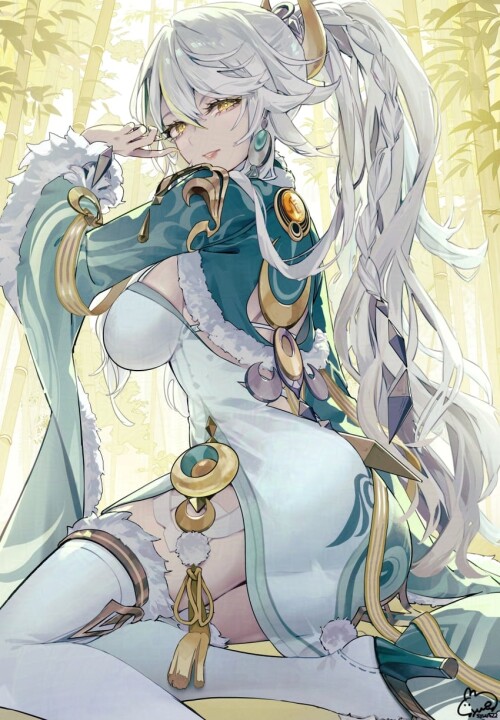  zibai genshin impact drawn by syuri22 sample 6404d41bfb111b4fe06ee7cd5952844e