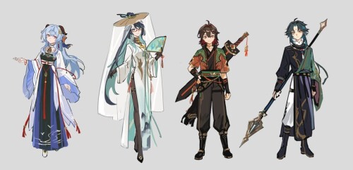  ganyu xiao xianyun and gaming genshin impact drawn by mento sample 250f848cddb9677475c9b01cf538004f