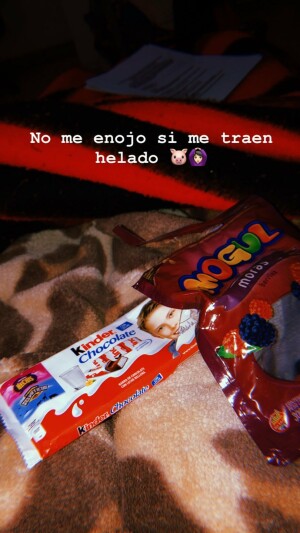 No me enojo si me traen helado 