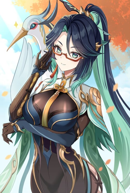  xianyun and cloud retainer genshin impact drawn by harimoji sample 42caa84b4b0eeac742a1a9ff27628443