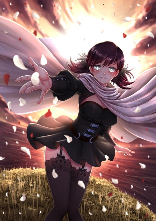  summer rose rwby drawn by adsouto sample 775ba4a56fee39c67c68941a624d1d63
