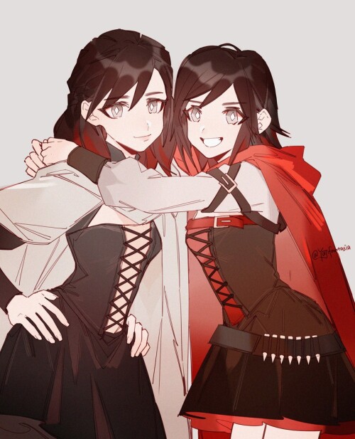  ruby rose and summer rose rwby drawn by yuji fantasia sample facf6f82a447d88749f4b53b5cdf5271