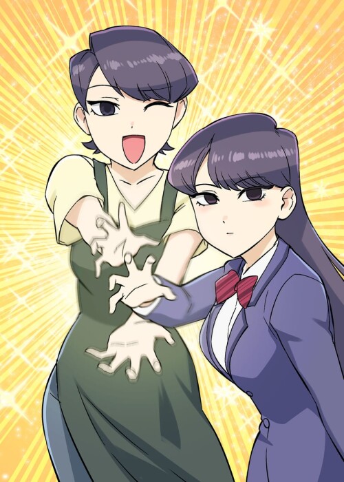  komi shouko and komi shuuko dragon ball and 2 more drawn by ueyama michirou sample 78cc777b3addac7f