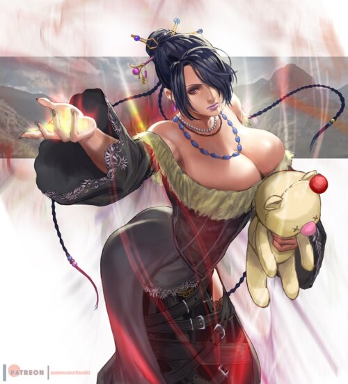  moogle and lulu final fantasy and 1 more drawn by rejean dubois sample 56efb8391ffa424e5076fc8fb1aa