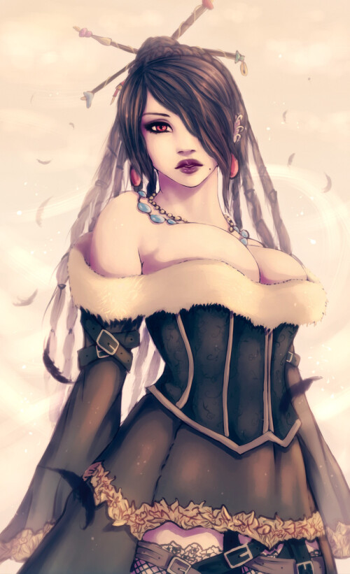  lulu final fantasy and 1 more drawn by soranamae sample 808df318d35986531aea500dc8960c0e