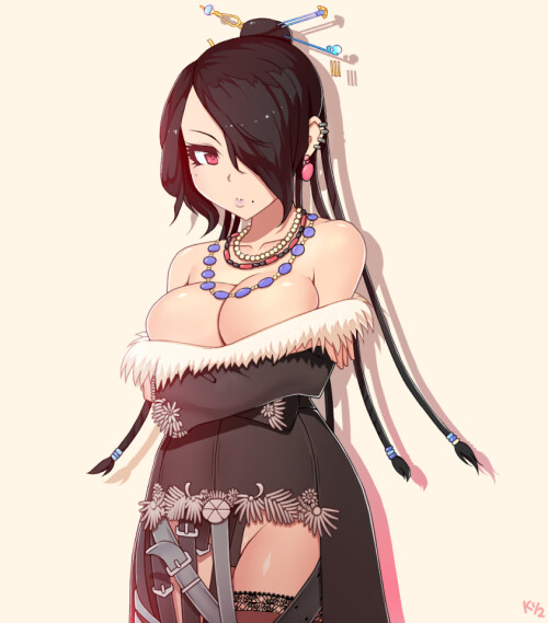  lulu final fantasy and 1 more drawn by kuroonehalf 18a5068c4a2302b46a01c1a7cb6a3e91