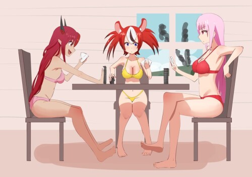  mori calliope hakos baelz and irys hololive and 1 more drawn by angelchama sample 045498d8036a42e0e