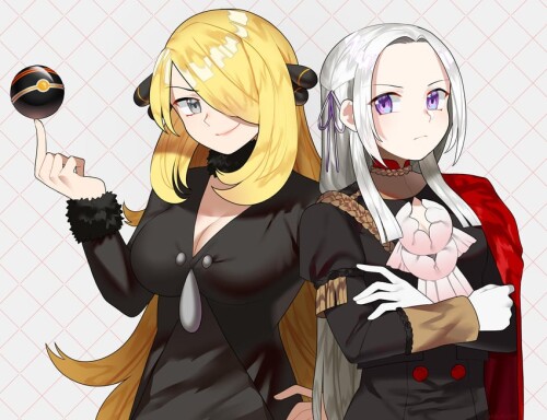  cynthia and edelgard von hresvelg pokemon and 4 more drawn by chocojax sample b1063e9fee3d55dd5ceaf