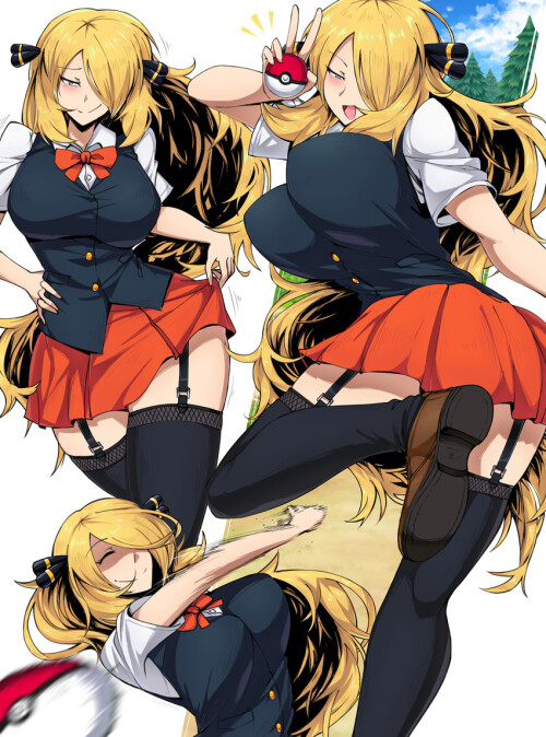  cynthia and lass pokemon and 3 more drawn by shimure 460 sample 71a69f08235b364672d87c02414abac8