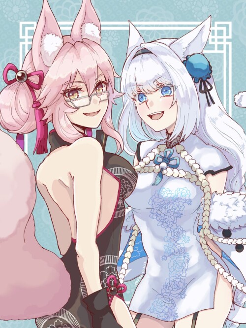  tamamo koyanskaya koyanskaya dobrynya nikitich and dobrynya nikitich fate and 1 more drawn by papic