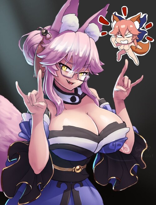  tamamo tamamo no mae and koyanskaya fate and 2 more drawn by gad the god sample 15b0a3dbb3b9668e6a2
