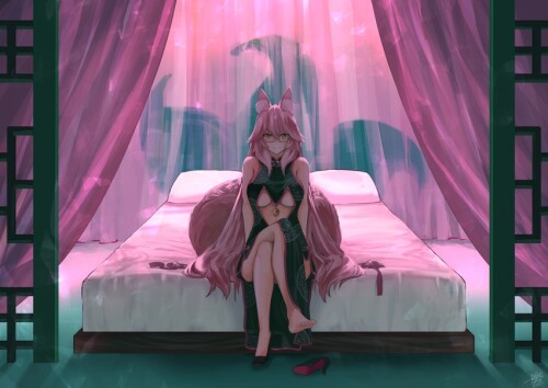  tamamo koyanskaya and koyanskaya fate and 1 more drawn by ootato sample 1b344b5ed1bbe5a7c65f7ad12d7