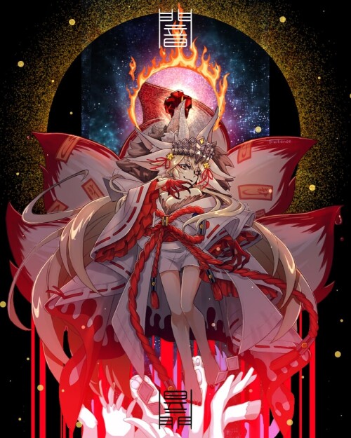  tamamo koyanskaya and koyanskaya fate and 1 more drawn by uirou yomogi aji sample dc9d5d85abced57a9