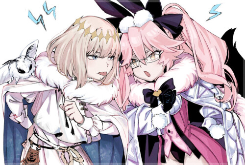  tamamo koyanskaya oberon koyanskaya and blanca fate and 1 more drawn by dashijiru sample ea2c6021be