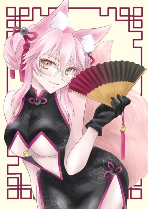 tamamo koyanskaya and koyanskaya fate and 1 more drawn by rei happily blue butterfly sample 2d99b85