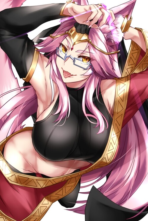  tamamo koyanskaya and koyanskaya fate and 1 more drawn by shimeno puni sample ad020a3b6eef72f14efa7