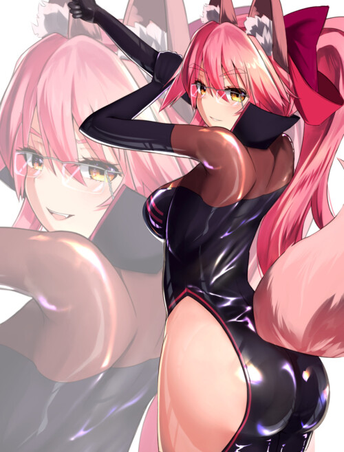  tamamo koyanskaya and koyanskaya fate and 1 more drawn by nanasumi pantie party project sample 7d8a