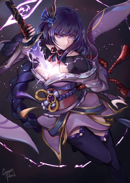  raiden shogun genshin impact drawn by caiman pool sample a12c8a4ac3125e4beefa93f98af5c1c1