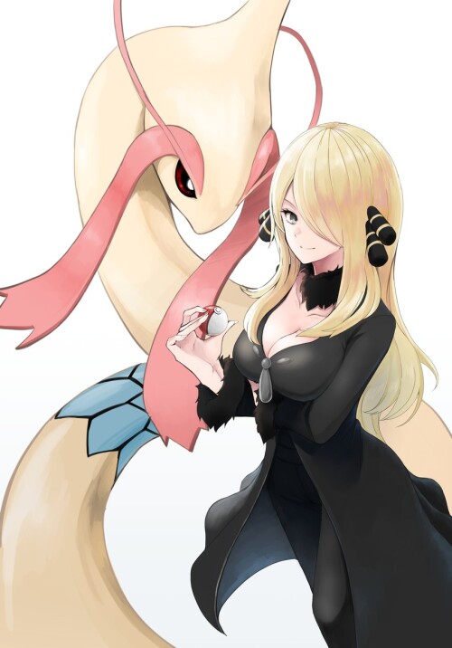  cynthia and milotic pokemon and 2 more drawn by yuuge ningen sample 4c4a68d366a18818f9ac460ae9b7dd2