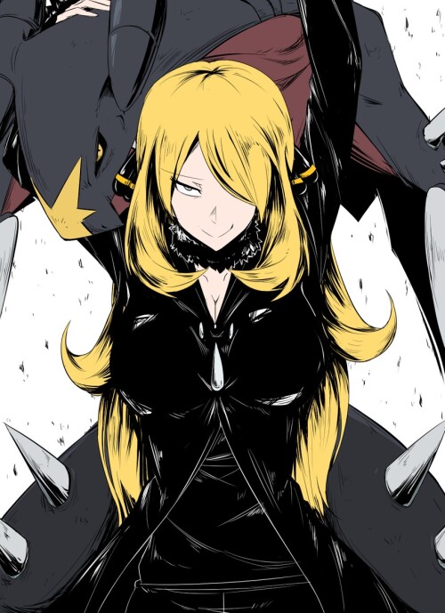  cynthia and garchomp pokemon and 2 more drawn by shimure 460 sample 714c81f42b3deadfc1b7f331222e4e6