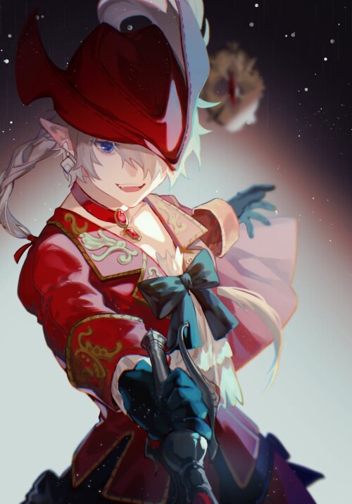  red mage and alisaie leveilleur final fantasy and 1 more drawn by lluyss sample 4ba3b4a2efda3d4ab05