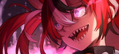  hakos baelz hololive and 1 more drawn by rakku rkrmz0n sample d9d598f13d42d423f643f84af383505f