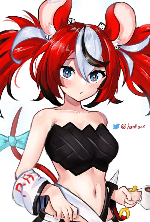  hakos baelz hololive and 1 more drawn by hamllock sample 51c4fe5c73d748317f99be85dbfd7d14