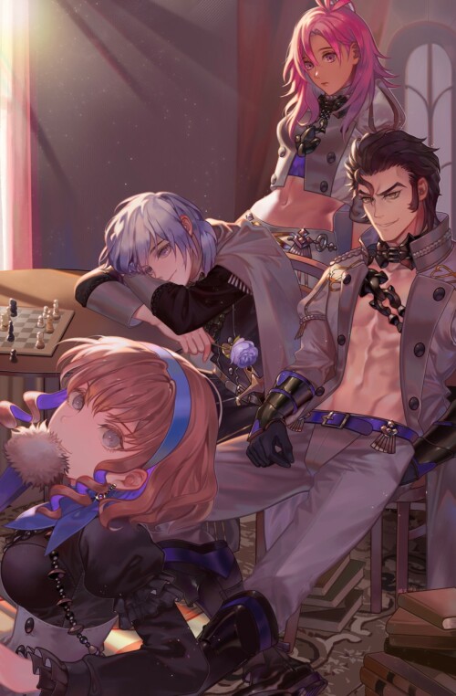  constance von nuvelle hapi yuri leclerc and balthus von albrecht fire emblem and 1 more drawn by pe