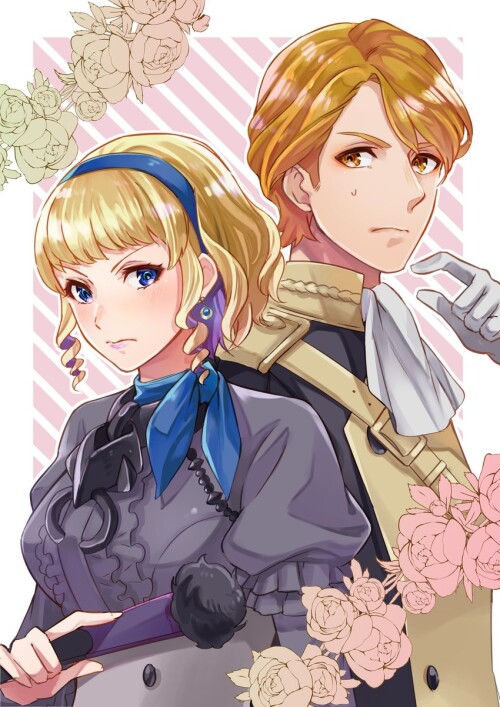  constance von nuvelle and ferdinand von aegir fire emblem and 1 more drawn by ichino tomizuki sampl