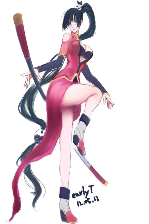  litchi faye ling and lao jiu blazblue drawn by early type sample 5409ee698a52cedf3557774acfdcfbc9