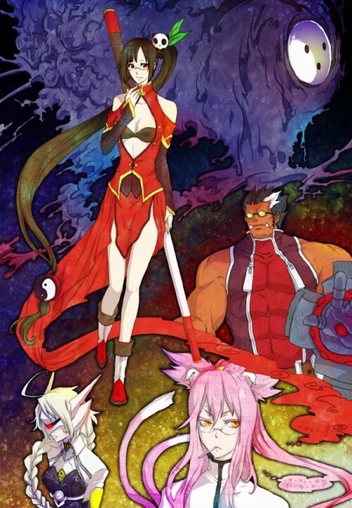  lambda 11 litchi faye ling kokonoe arakune lao jiu and 1 more blazblue drawn by daidaiao sample c59