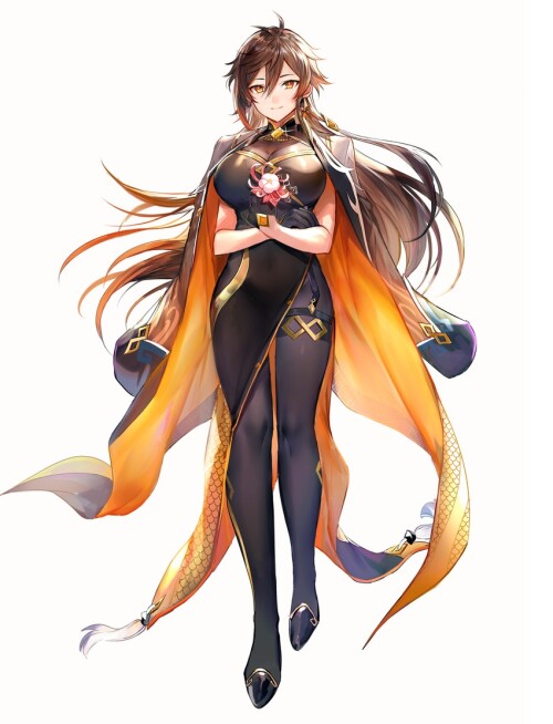  zhongli genshin impact drawn by border0715 sample 60d491ecad2b72f5f3fc145984eeacfe